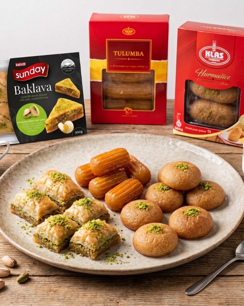 Balkan Zoetigheden: baklava, tulumba en hurmašica