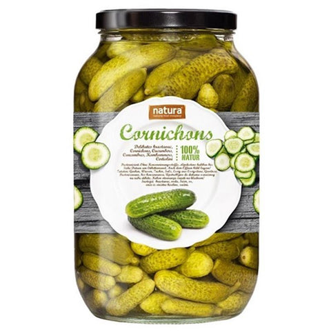 Natura small gherkins cornichons 1700 ml