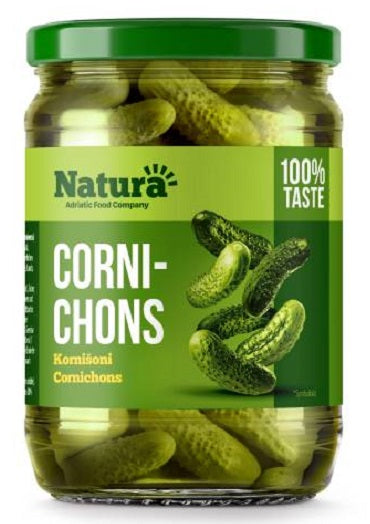 Natura small gherkin cornichon 720 ml