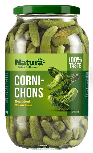 Kleine augurken Cornichons 2500 ml NATURA