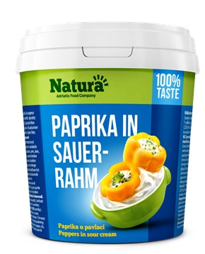 Natura bell pepper in sour cream 700 g