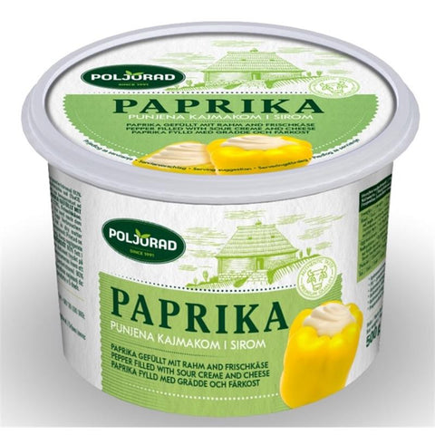 Paprika in roomkaas  500g Poljorad