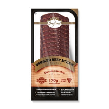 Beef rump steak smoked 70g-slice Brajlovic
