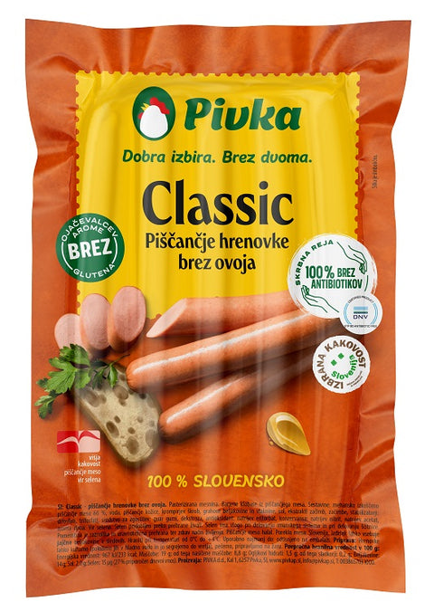 Pivka chicken hot dog 220 g