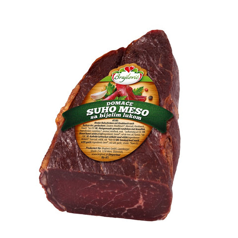 Rundrookvlees met knoflook ca.350g Brajlovic