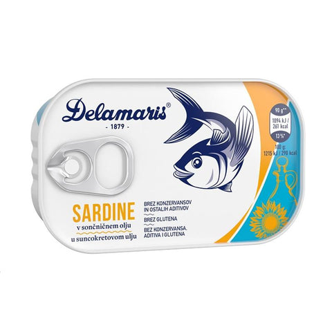Delamaris Sardines in Oil 90g