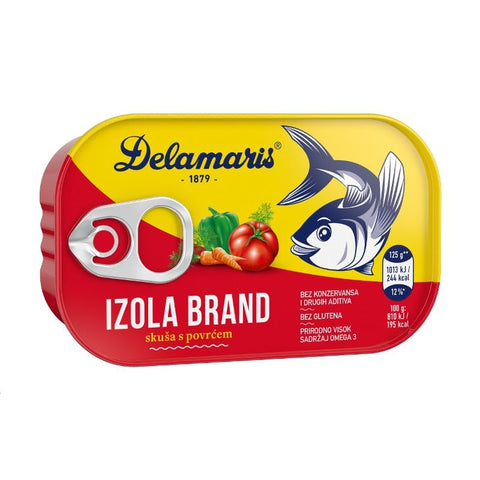 Delamaris Mackerel in Vegetables 125 g