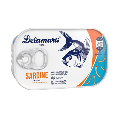 Delamaris spicy sardines 90g