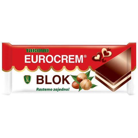 Swisslion euroblok chocolade hazelnoot reep 90 g