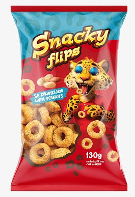 SNACKY FLIPS met pindas 130g