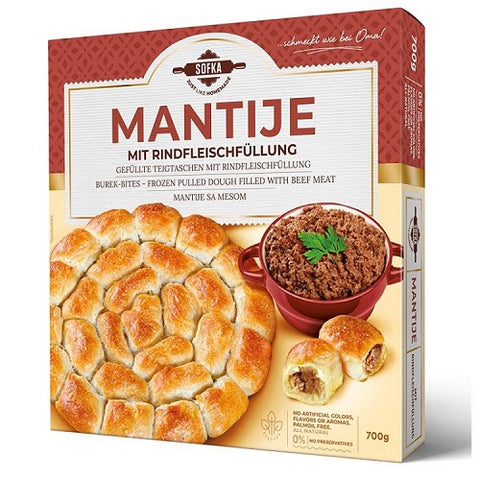 Sofka mantije zalogaji govedina 700 g